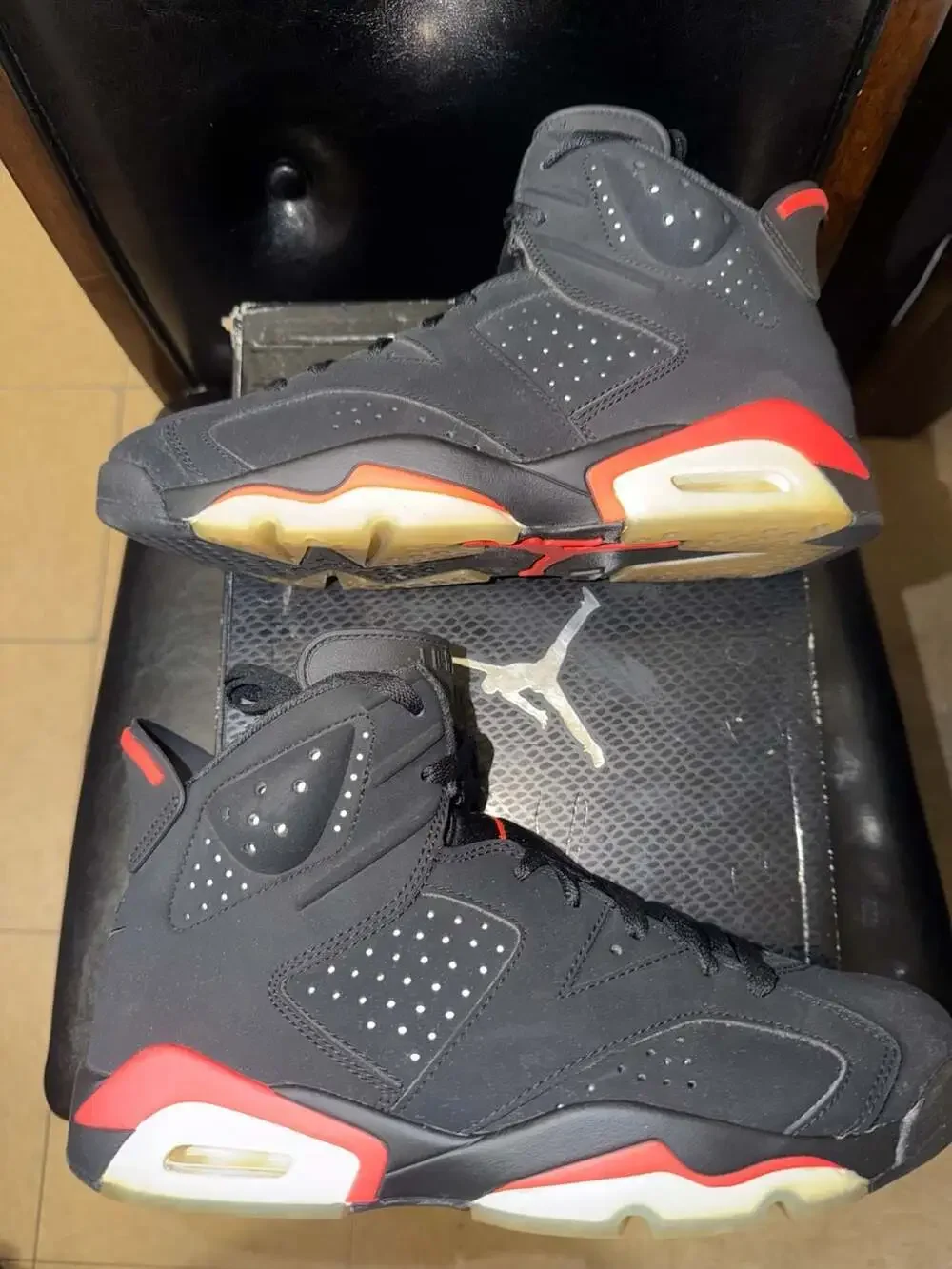 Air Jordan 6 Retro Black Infrared 2019 8.5M/10W CLEAN